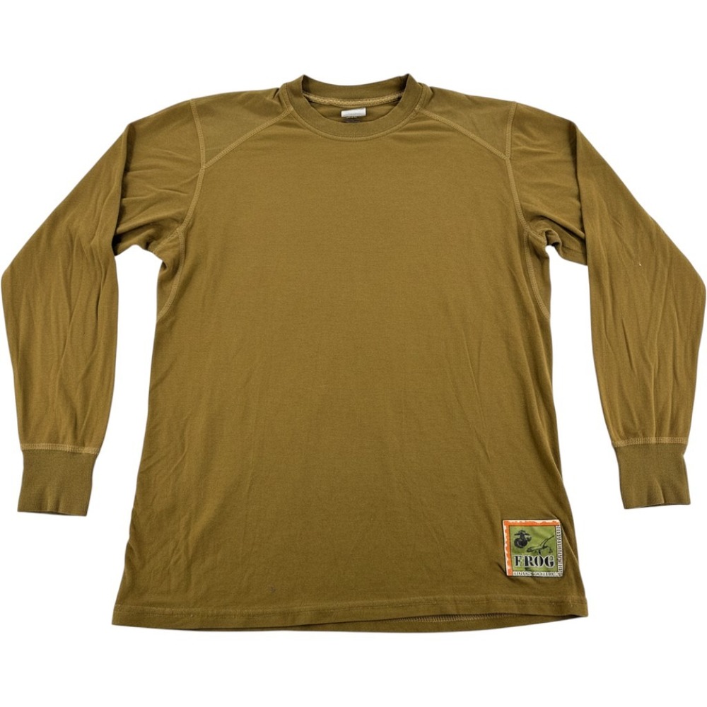 Peckham USMC FROG Shirt Medium Flame Resistant Coyote Brown Long Sleeve Tactical